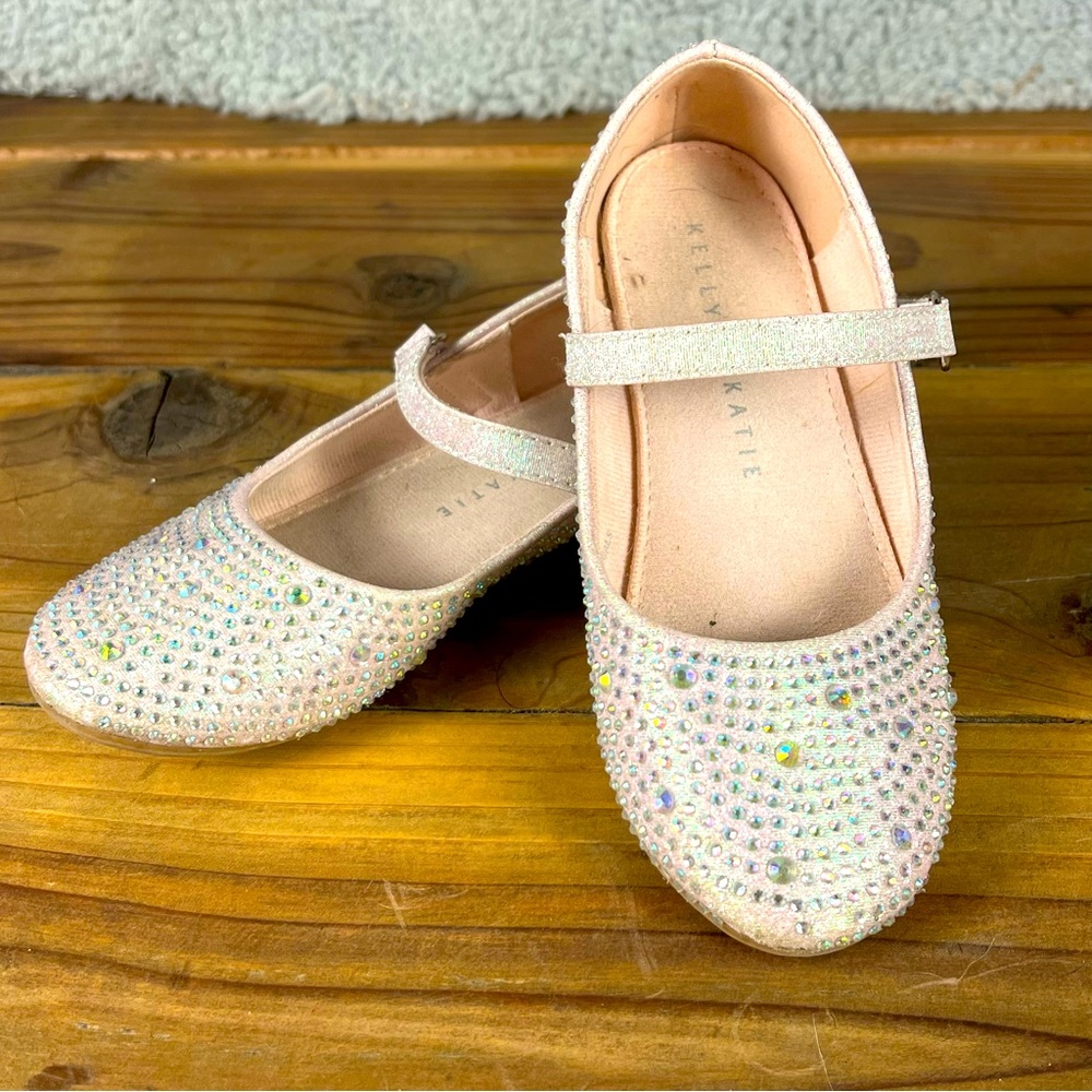 Kelly & Katie Girls Rhinestone Ballet Shoes